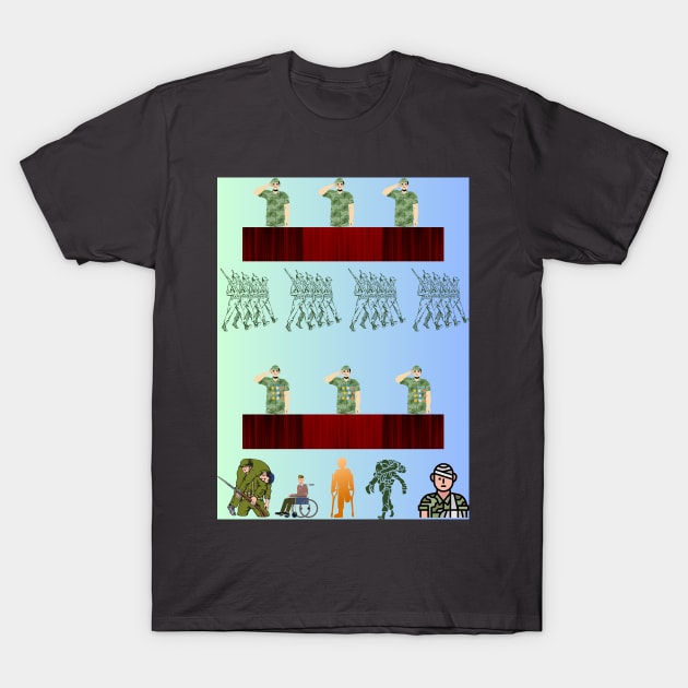 War heroes T-Shirt by TopSea